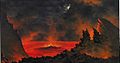 Volcano at Night, late 1880s, oil on canvas, Honolulu Museum of Art