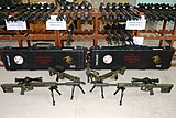 Government Arsenal rifles on display.