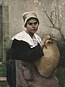 「水差しをもったブルターニュの少女」(1884)