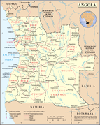 Карта Анголи від ООН