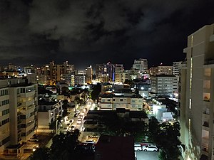 View of Condado in Santurce, San Juan۔
