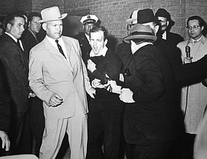 Photograph of the moment Jack Ruby shot Oswald