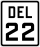 Delaware Route 22 marker