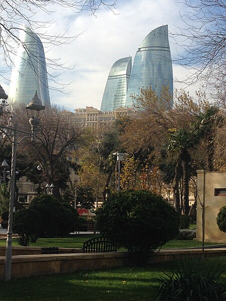 File:Flame Towers in Baku.jpg