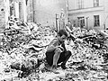 Warszawa after the German air raid (1939)