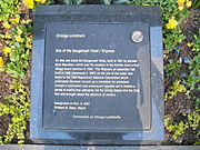 Wigwam Building/Sauganash Hotel Chicago Landmark plaque