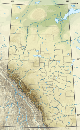 Mount Saskatchewan is located in Alberta