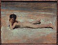 Image 44A Nude Boy on a Beach (1878) by John Singer Sargent (from Nude (art))