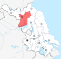 Thumbnail for File:Suqian locator map in Jiangsu.svg