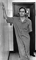 Ted Bundy na prisão na Flórida.