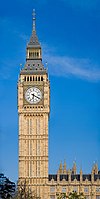 Big Ben, dominant le palais de Westminster, à Londres.
