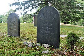 Jackson and Merrill graves, Evergreen Cemetery, Stonington, Connecticut
