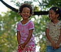 15 septembre 2007 Deux fillettes en train de rire