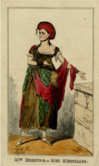 Meg Merrilies from Walter Scott's Guy Mannering, illustrated 1821