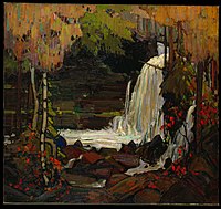 Woodland Waterfall, Winter 1916–17. 121.9 x 132.5 cm. McMichael Canadian Art Collection, Kleinburg
