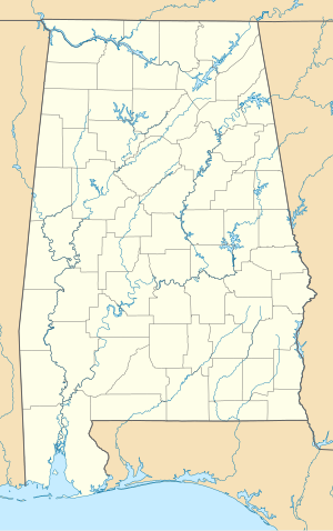 Еджвотер. Карта розташування: Алабама