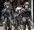 Syrian riot control in Damascus in 2012