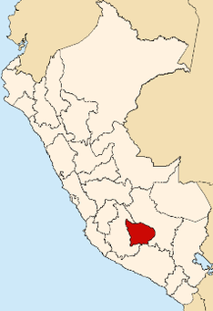 Letak Region Apurímac di Peru