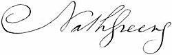 Nathanael Greenes signatur