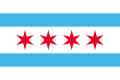 美国伊利诺伊州芝加哥市旗