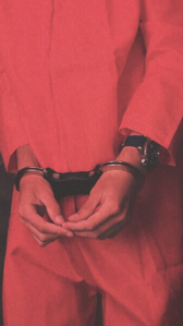 Handcuffed to the front