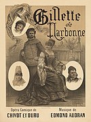 Paul Maurou - Poster for Edmond Audran's Gillette de Narbonne