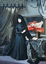 The Dowager Electress of Palatinate in mourning (1717)