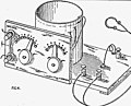 Image 24In the 1920s, the United States government publication, "Construction and Operation of a Simple Homemade Radio Receiving Outfit", showed how almost any person handy with simple tools could a build an effective crystal radio receiver. (from History of radio)