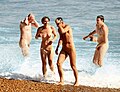 Image 38People bathing naked after the World Naked Bike Ride in Brighton, 2017 (from Naturism)