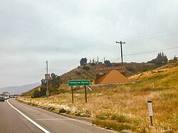Temescal Valley sign viewed from I-15 South