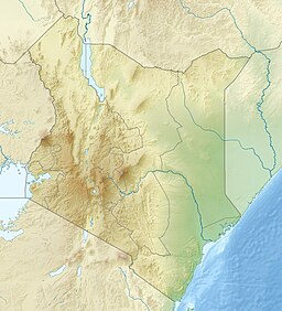 Location of Lake Jipe in Kenya.