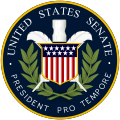 JAV Senato laikinojo pirmininko herbas