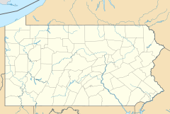 Фистервил на карти Pennsylvania