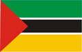 Drapèu dau FRELIMO de 1962 a 1993.