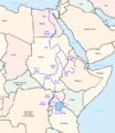 Der Nil mit seinen Anrainerstaaten