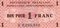 Zweiter Weltkrieg: Lagergeld Frankreich, Vorderseite