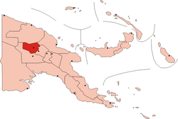 Location of Enga Province