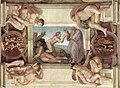 Creació d'Eva al sostre de la Capella Sixtina, Michelangelo
