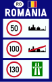 Höchstgeschwindigkeiten in Rumänien