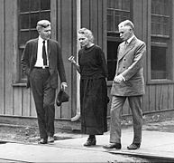 Marie Curie con los responsables de la Standard Chemical Company en Pittsburgh en 1920.