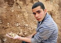 Uncovering the bones of Armenian victims at Deir ez-Zor in 2009.