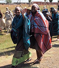 Seana Marena woollen tribal blanket traditionally