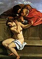Image 45Susanna and the Elders, 1610, Artemisia Gentileschi. This work may be compared with male depictions of the same tale. (from Nude (art))