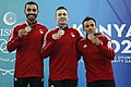 Erkekler artistik takım madalya töreni Türkiye takımı