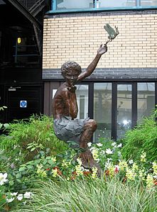 Peter Pan statue at Great Ormond Street Hospital, London