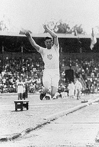 Thorpe nos Xuegos Olímpicos de 1912.