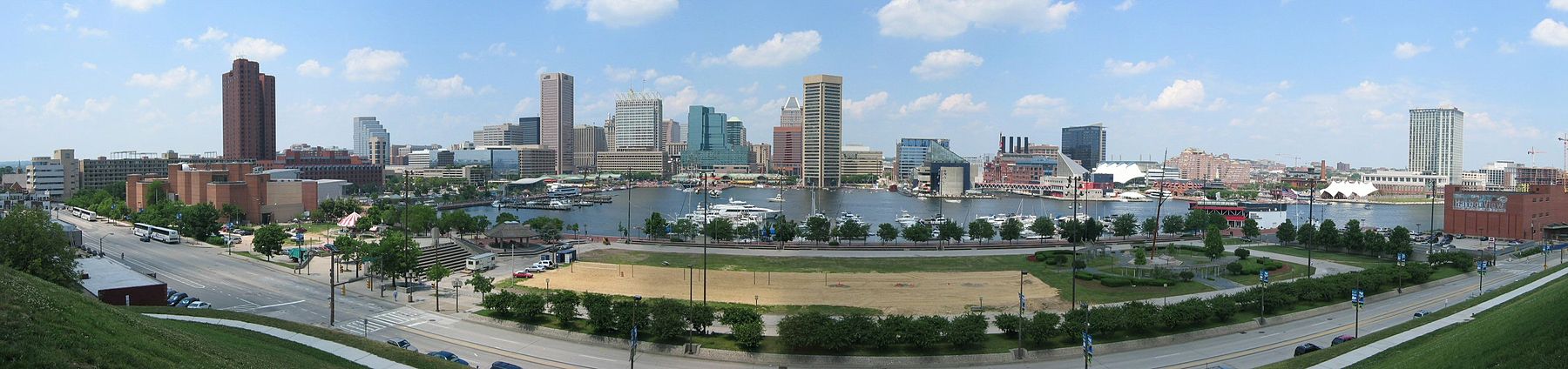 Panoramatická fotografia mesta Baltimore