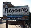 Beacons Beach signboard