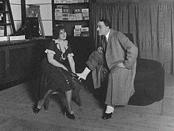Elsa Ebbesen och Otto Landahl i Jag är min syster på Helsingborgs stadsteater 1930.
