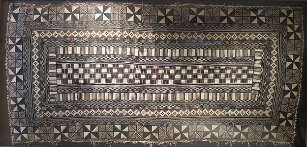 Masi (tapa cloth), 1800s, Fiji (Neiman Marcus Art Collection, Honolulu)